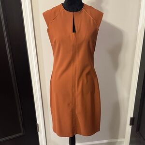 Bar III Terracotta Sleeveless Sheath Dress Size Large